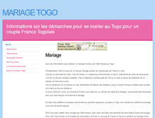 Tablet Screenshot of mariage-togo.togochretien.com